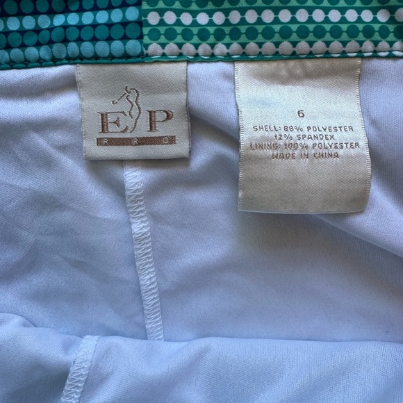 Women's EP Aline Golf Shirts Shorts Blue Green Casual Wear Athleisure Size 6 - Picture 6 of 6